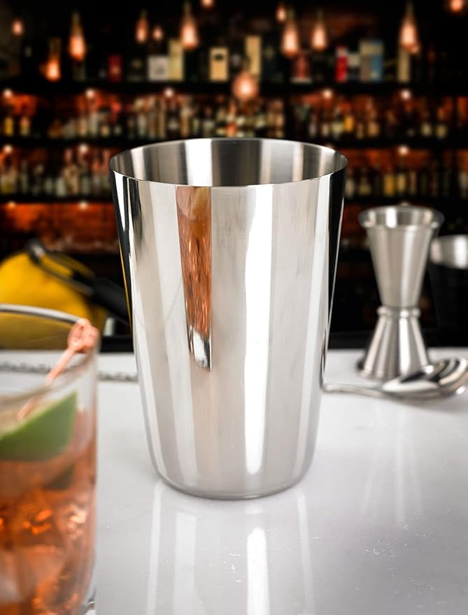 Barfly Superfly Tin, 18 OZ Cocktail Shaker, Small (532 ml), Heavyweight Stainless, (M37159)