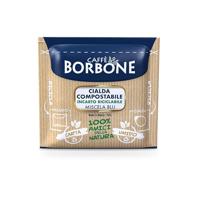 Caffè Borbone Espresso Paper Pods, Blue Blend, Balanced and Full-Bodied, Medium Roast ESE Pods, Authentic Italian Espresso - 150 Count