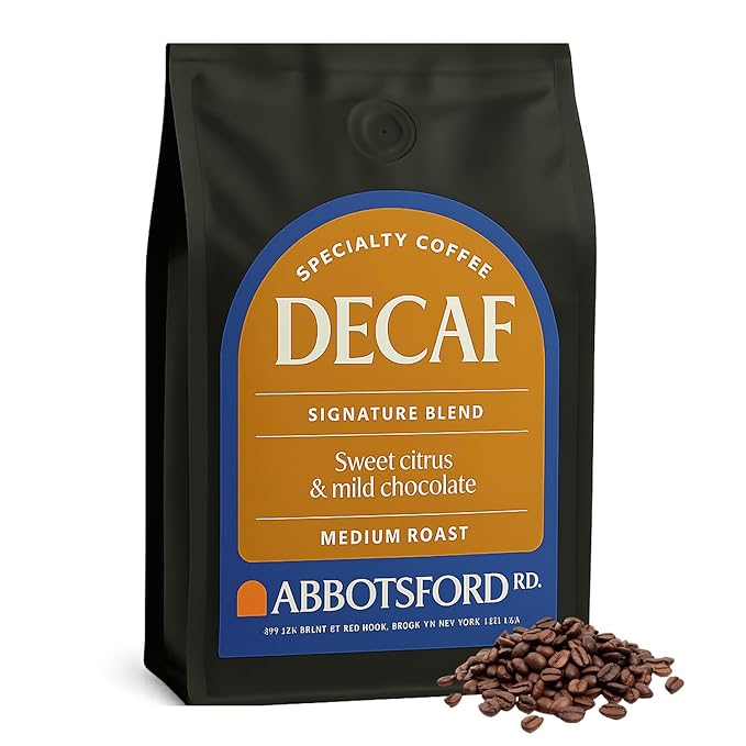 Decaf Whole Bean Coffee, Sweet Citrus & Mild Chocolate Swiss Water Decaf Coffee Beans, Signature Blend Brooklyn coffee, 35.2 oz (2.2lb) Medium Roast Coffee Beans, Kosher Certified