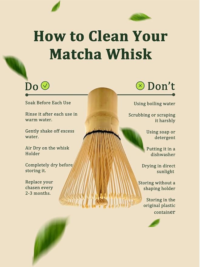 Matcha Whisk Set, 7 Pcs Matcha Kit with Spouted Bowl, Sifter and Whisk Holder. Complete Macha Whisk Set Making Kit includes ceremonial Japanese traditional Bamboo whisk (Chasen) for Matcha Lover