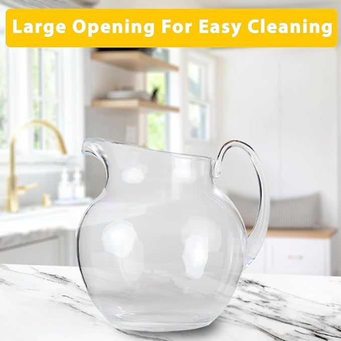 Lily's Home Shatterproof Plastic Pitcher, the Large Capacity Makes it Excellent for Parties (2 Pack - 100 oz)
