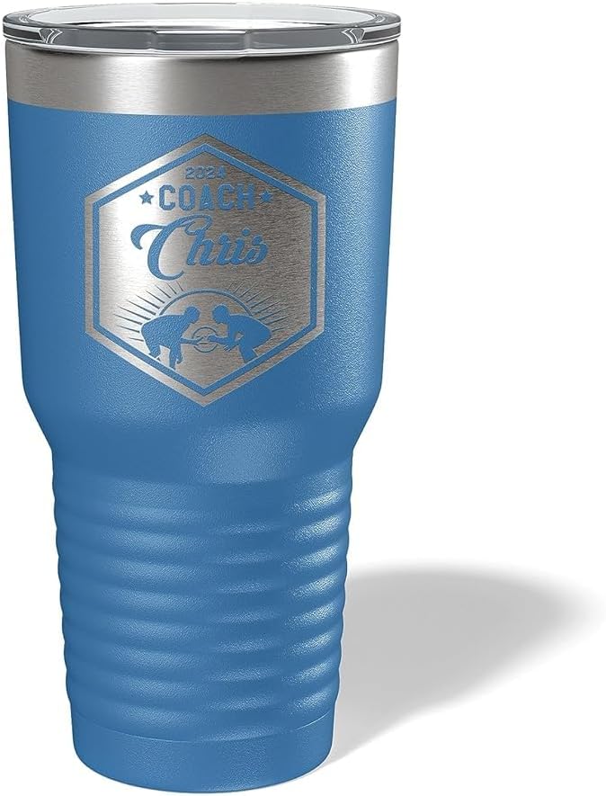 Wrestling Coach gifts, Tumbler, Coach tumbler, Wrestling gifts, Coach Beer glass, Coach gift, Coach gifts, Wrestling Coach (Wrestling Hexagon, Royal Blue, Wrestling Hexagon 30oz Black)