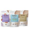 Waka Premium Instant Coffe & Tea Bundle & Save — No Sugar Added & Unsweetened Concentrated Tea Powder (Decaf, Classic Black, Chai Traditional)