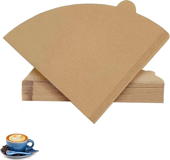 Coffee Filter 02, Set of 100 V02 Coffee Filters Size 2 Cone Coffee Filters Natural Unbleached Disposable Coffee Filter Paper For Pour Over Coffee Dripper and Coffee Maker