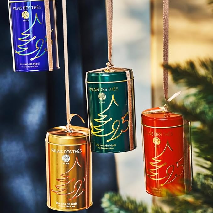 Palais des Thés - Black Tea - Holiday Collection | Organic N°25 Blend with Citrus & Spices | Premium Loose Leaf Tea, Serves 20-25 Cups - 3.5oz Tin