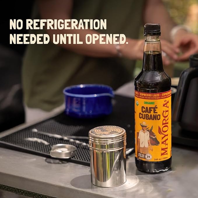 Mayorga Espresso Listo Concentrate Coffee, Organic Espresso Ready-to-Drink Coffee, 24 Servings Bottle, Bold Smooth Flavor, Cold Brew Style, Barista-Quality, Sustainably Sourced - 24.35 fl oz