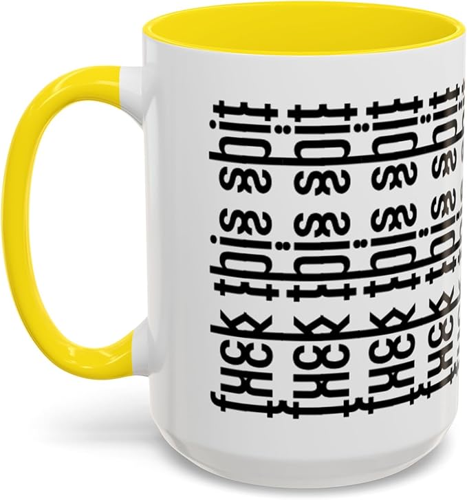 Bold Statement Coffee Mug, Hidden Message Unique Gift for Caffeine Lovers, Funny Office Mug, Housewarming, Birthday,