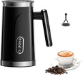 BioloMix Electric Milk Frother 4 in 1 Automatic Hot and Cold Milk Frother Warmer for Milk Latte Foam Maker Milk Hot Chocolates (Black)