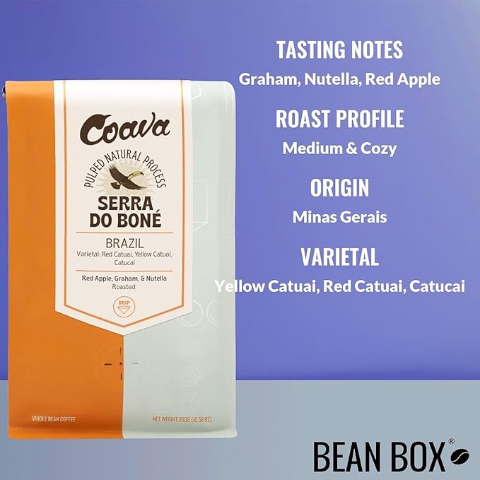 Brazil Serra Do Bone - Roasted by Coava Coffee Roasters - Freshly Ground Coffee - 12 Ounce Bag