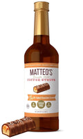 Matteo's Salted Chocolate Caramel Syrup for Coffee, Lattes, Cappuccinos & Desserts – Sugar-Free Sweetener for Beverages, Keto Friendly, Zero Calories, Indulgent Flavor, Non-Alcoholic, 33.8oz (1pk)