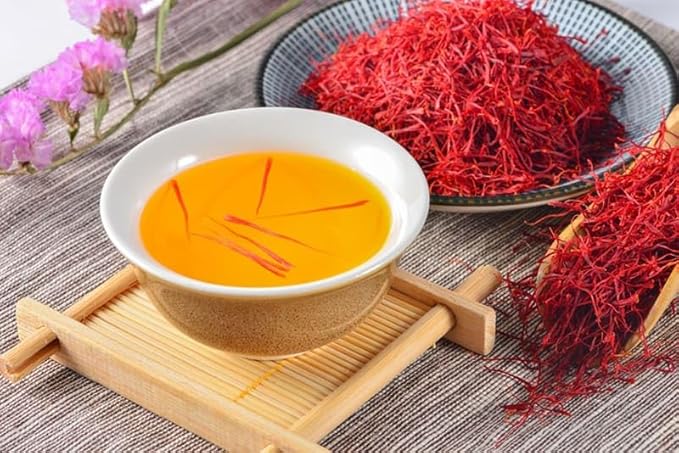 Lavitali Saffron Tea – 100% Pure Saffron Threads, Premium Herbal Loose Leaf Tea, Natural Aroma, No Additives or Preservatives (1 Gram)