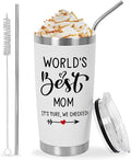 Mothers Day Gifts for Mom Women from Son, Daughter, World's Best Mom Gift for her Ideas Thank You Present - 20 OZ Travel Coffee Tumbler