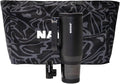 NAYAD 22 oz Flip Straw Tumbler with Handle & 10oz Snack Container Insulated Stainless Steel Water Bottle with Foldable Handle Dual Lids for Travel Gym Car Daily Use Christmas gifts (black)