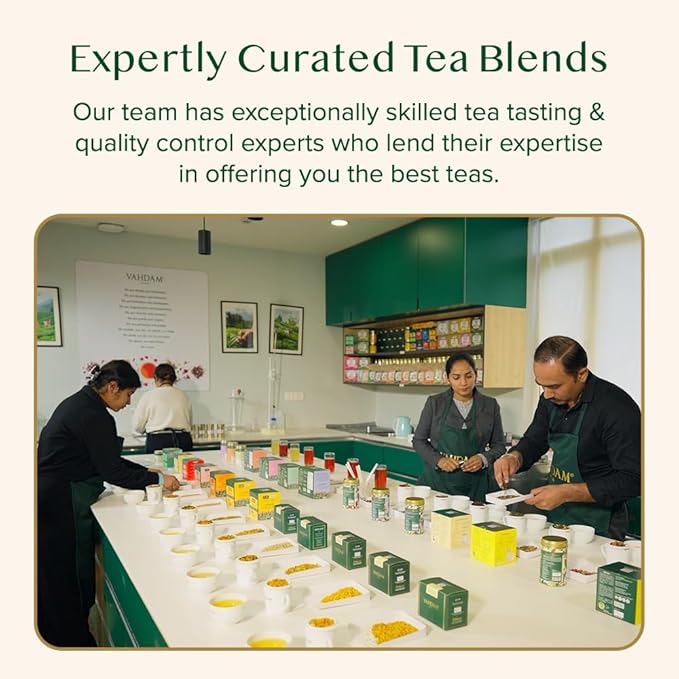 VAHDAM, Vanilla Chai Tea Bags (30 Count) High Caffeine, Non GMO, Gluten Free | Individually Wrapped, Full-bodied & Malty | No Artificial Flavor | Blended w/Vanilla, Cappuccino & Exotic Spices