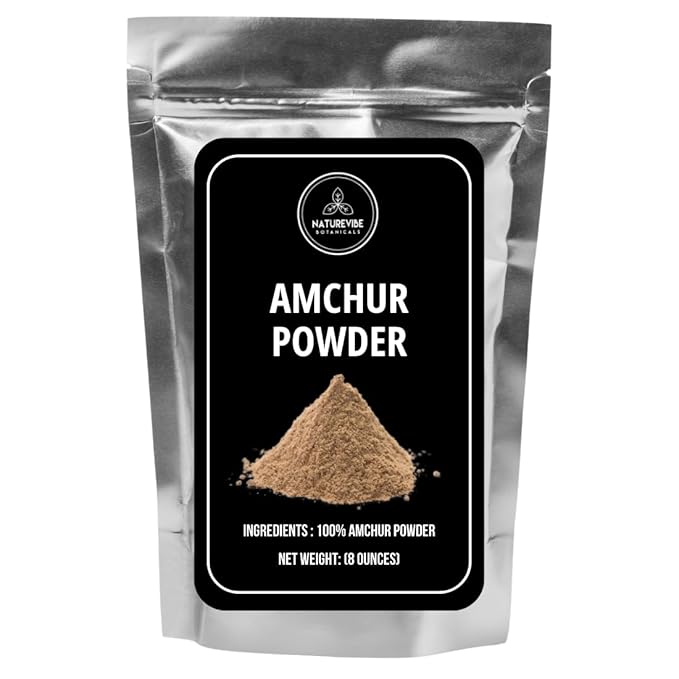 Naturevibe Botanicals Amchur Powder 8 Ounces | Pure and Raw | Non-GMO and Gluten Free | Adds Flavor and Taste