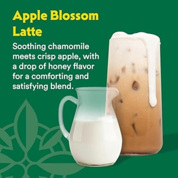 STASH Apple Blossom Latte - Dairy Free Plant Based Chamomile Tea Concentrate - Caffeine-Free - 32 fl oz, 5 Servings