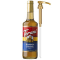Torani Coffee Syrup, Bourbon Caramel Flavoring for Drinks, Glass Bottle with Pump Included, 25.4 Fl Oz
