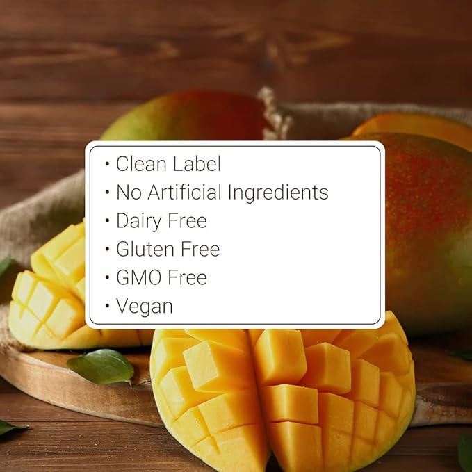 Monin - Mango Purée, Tropical and Sweet Mango Flavor, Natural Flavors, Great for Teas, Lemonades, Smoothies, and Cocktails, Non-GMO, Vegan, Gluten-Free (1 Liter)