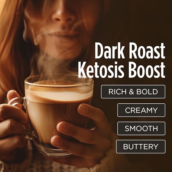 VitaCup Keto Max Dark Roast Coffee Pods, Ketosis & Energy, Butter, MCT Oil, Turmeric, B Vitamins, D3, All-In-One Keto Recyclable Single Serve Pod Compatible w/Keurig K-Cup Brewers,72 Ct