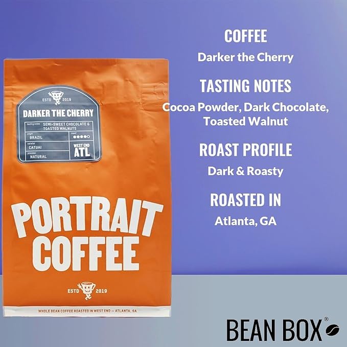 Darker the Cherry - Roasted by Portrait Coffee - Freshly Ground Coffee - 12 Ounce Bag