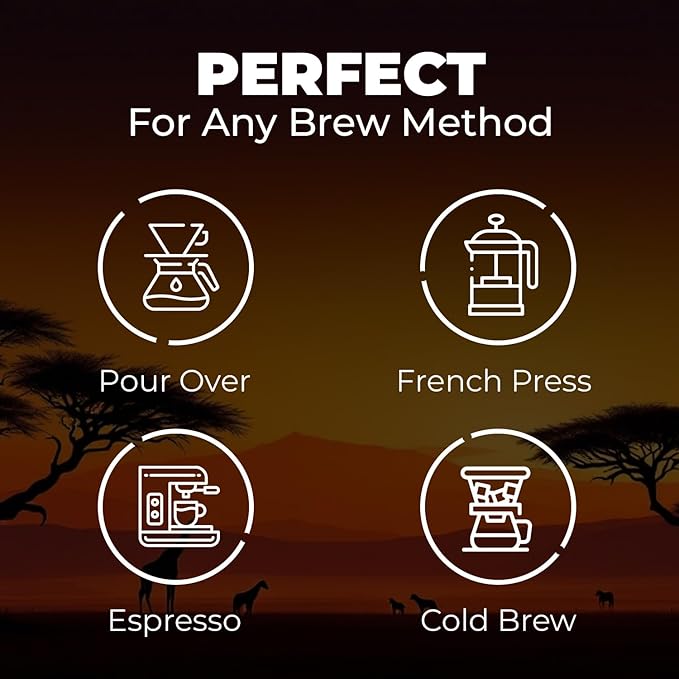 Medium Roast Whole Bean Coffee – Smooth & Balanced Arabica for Espresso, Cold Brew & Pour Over – Fresh Roasted Specialty Kenyan AA Beans – 300g Bag