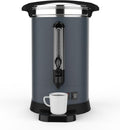 120 Cups Large Coffee Urn with Double Wall Insulation, 18L/4.8 Gallon Stainless Steel Commercial Electric Coffee Maker with Hot Drinks and Hot Water, for Weddings, Parties, Catering, and Buffets
