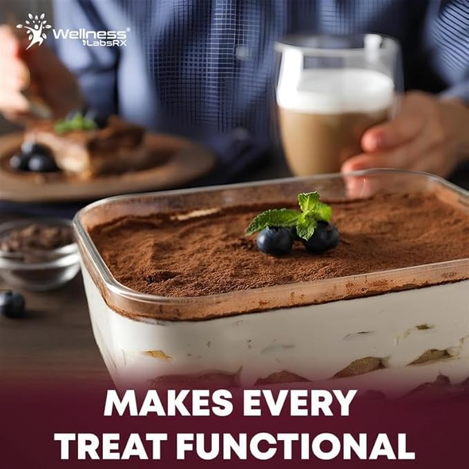 Mushroom Hot Chocolate Powder with Reishi 10:1 Extract, Hot Cocoa Powder Caffeine-Free Mushroom Coffee Alternative - Adaptogenic Superfood Drink for Focus, Relaxation, and Mood Support - 30 Servings