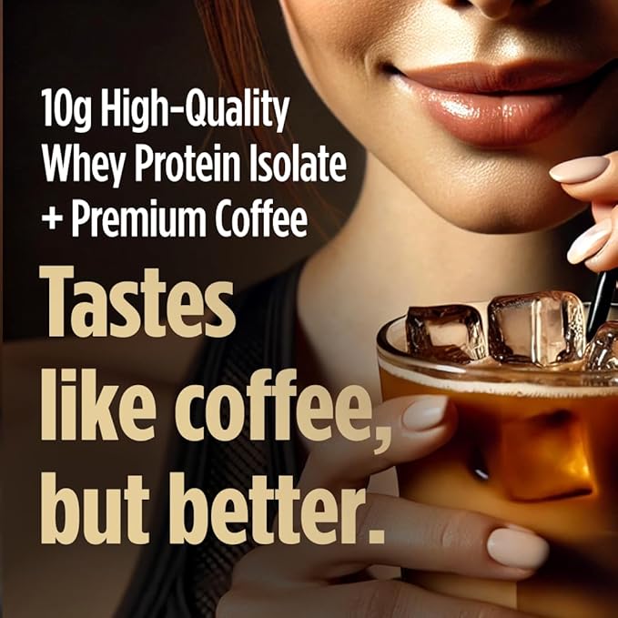 VitaCup Slim Protein Coffee Shake for Diet Support, Instant Coffee w/Whey Protein Powder, B Vitamins & Fiber, Dietitian Developed for Performance and Taste, Make as Iced Coffee or Shake, 20 Servings