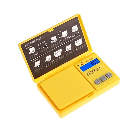 True 42 Maxim 201 Special Edition 200gx0.01g Precision Gram Scale for Jewelry/Food/Medicine Pocket Scale, Paisley 200g 0.01g (Yellow Snoop)