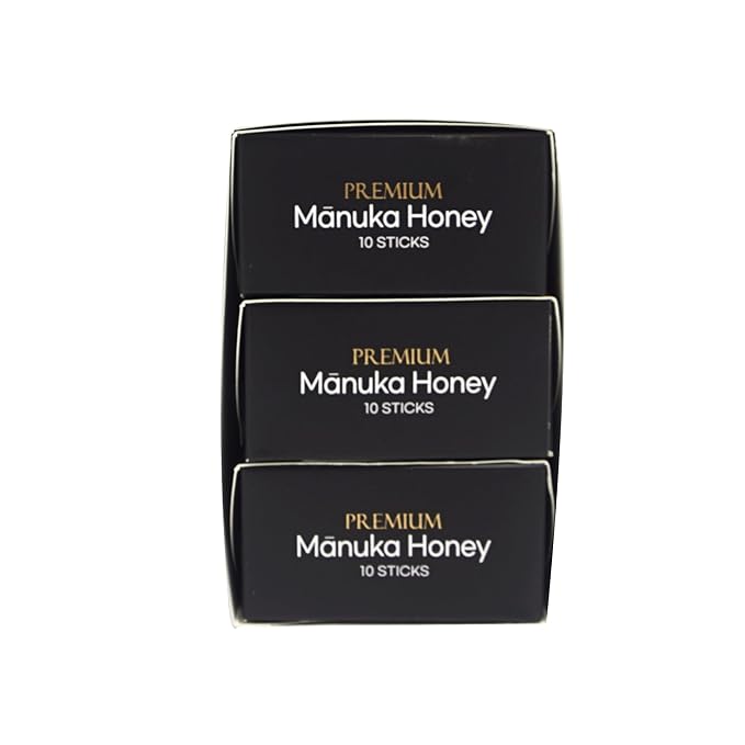 Hi Well Premium New Zealand 100% Manuka Honey | Monofloral Pure Raw Honey | UMF MGO Certified | Easy to take12g x 30 sticks | 12.6Oz(360g) (UMF 10+)
