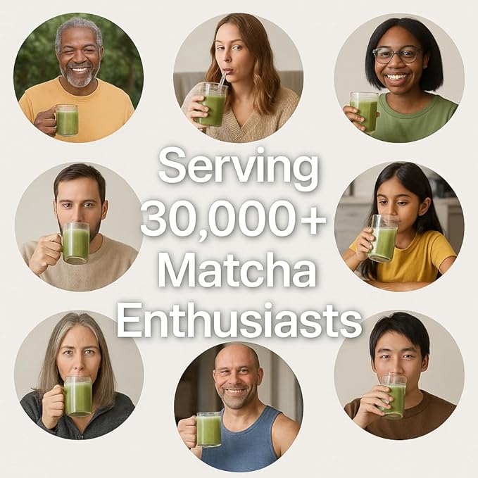 ONE WITH TEA Organic Matcha Latte Powder – Japanese Green Tea, USDA Organic, Made in, 2oz | For Hot & Iced Drinks, Smoothies & Lattes