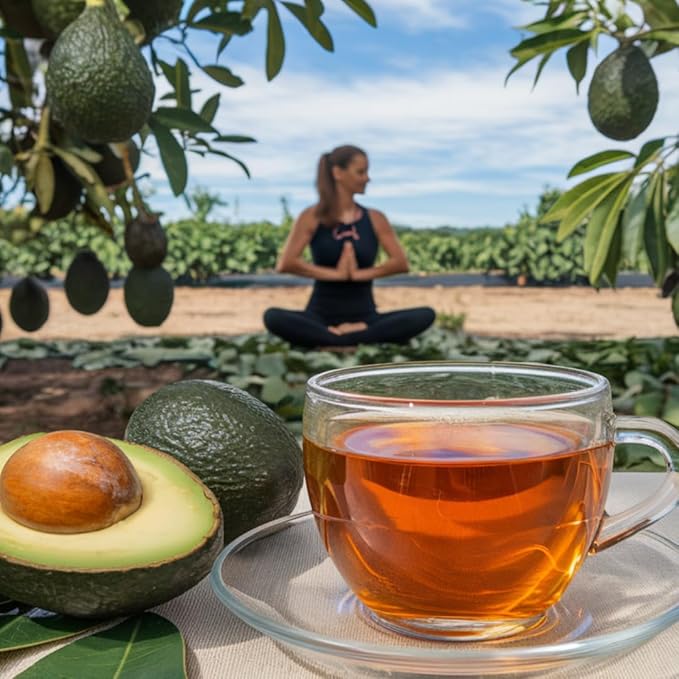 Avocado Tea Party With Five Blends | Variety tea Pack | Peach Tea | Lemon Tea | Natural Avocado Leaf Tea | Chamomile Tea | Black Tea | Great Gift Idea