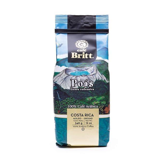 Café Britt® - Costa Rican Origins Coffee Bundle (12 oz.) (3-Pack) (From: Tarrazú, Tres Ríos & Poás) - Ground, Arabica, Kosher, Gluten Free, Gourmet & Medium Light & Dark Roast