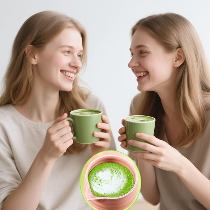 Cute Pink Matcha Bowl with Spout - Ceramic Matcha Mixing Bowl - Matcha Whisk Bowl - Matcha Tea Bowl Only
