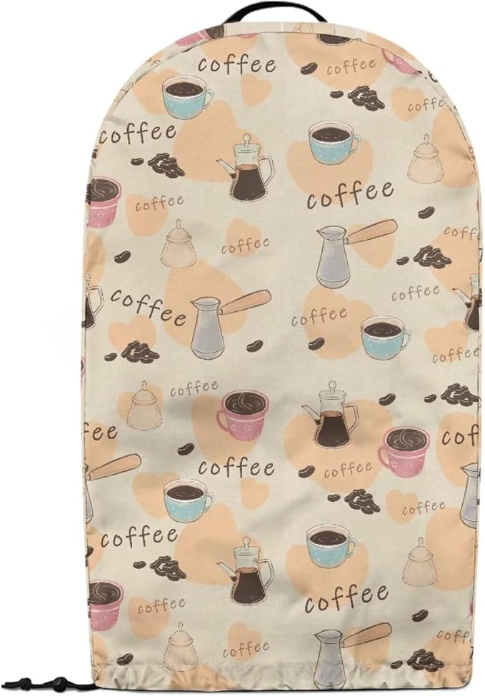 Coffee Theme Coffee Machine Dust Cover Mixer Hood Cover Blender Covers for Kitchen Counter Blender Dust Covers for Kitchen Counter Kitchen Decor