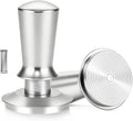 58MM Espresso Tamper - Professional Coffee Press with Non-Slip Base, Calibrated Pressure, Ergonomic Handle for Barista & Home Brewing - Grey