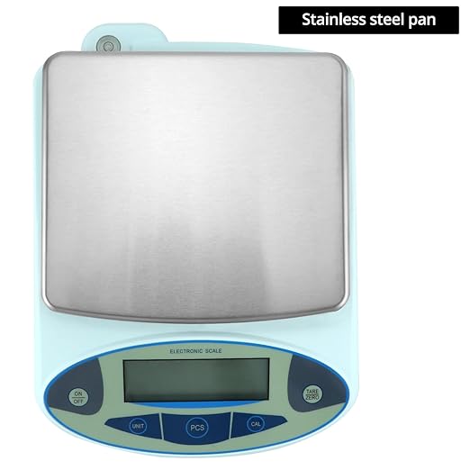 QWORK Lab Scale 5000gx0.01g, High Precision Digital Weighing Scale, Accuracy Digital Scale 0.01, 8 Ranges (200g-5000g), Stainless Steel Pan, Food Scale