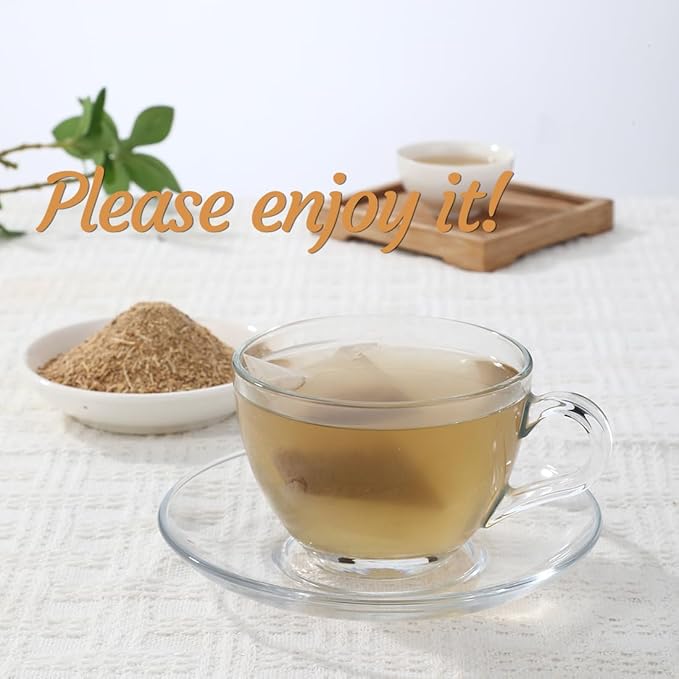 Premium 60 Ginseng Tea Bags, Made with Pure 100% Natural Wild Ginseng Root, Energizing & Immune Support, No Artificial Flavors & Caffeine Free.