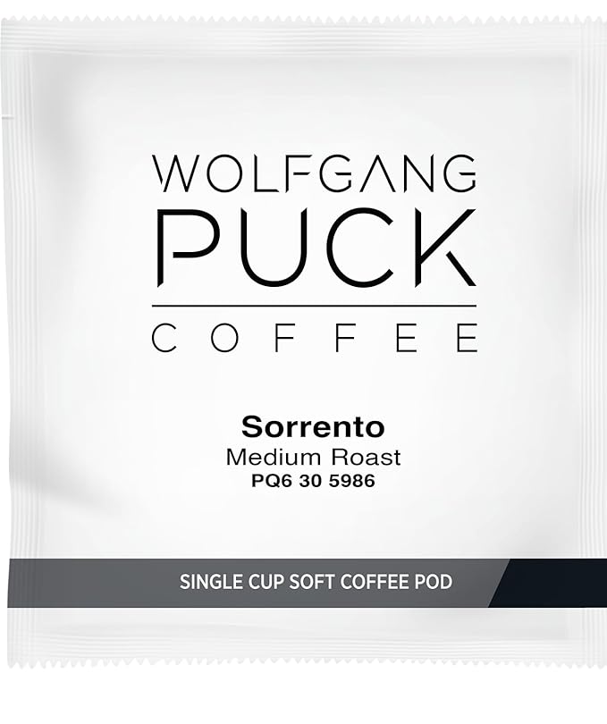 Wolfgang Puck Coffee, Sorrento, 9.5 Gram Soft Pods, 18 Count (Pack of 1)