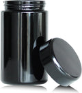 Black Glass Airtight Storage Container Jar 150ml with UV Protection for Spice Coffee