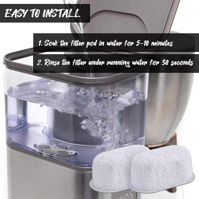 NKA UNIV1CFLTR6PK Coffee Maker Water Filter Replacement For GE Café Drip Coffee Maker, Compatible with UNIV1CFLTR6PK, for Models G7CDABSSTSS, G7CDAASSTSS, C7CDAAS3PD3, C7CDAAS4PW3,12-Pack