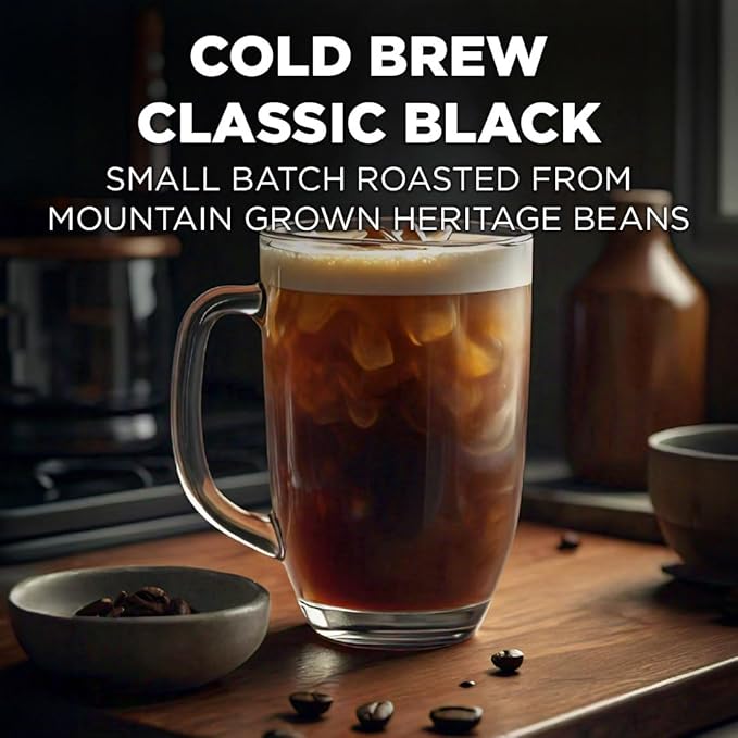 Maud's Cold Brew Dark Roast Coffee Pods, 18 ct, Recyclable Single Serve Pods – 100% Arabica Coffee, Compatible with Keurig K Cups Maker