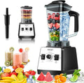 Blenders for Kitchen, Smoothie Blender, 2400W/1000W Prasky Blender & Grinder Combo, 25,000 RPM High Speed, 68oz BPA-Free Food Processor, Countertop Blender for Smoothies, Shakes & Food (White, 2L)
