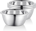 Stainless Steel Salad Bowls 54Oz Large Lightweight Unbreakable Cereal Bowls Set Non-Toxin Dishwasher Safe BPA Free and Healthy (4)