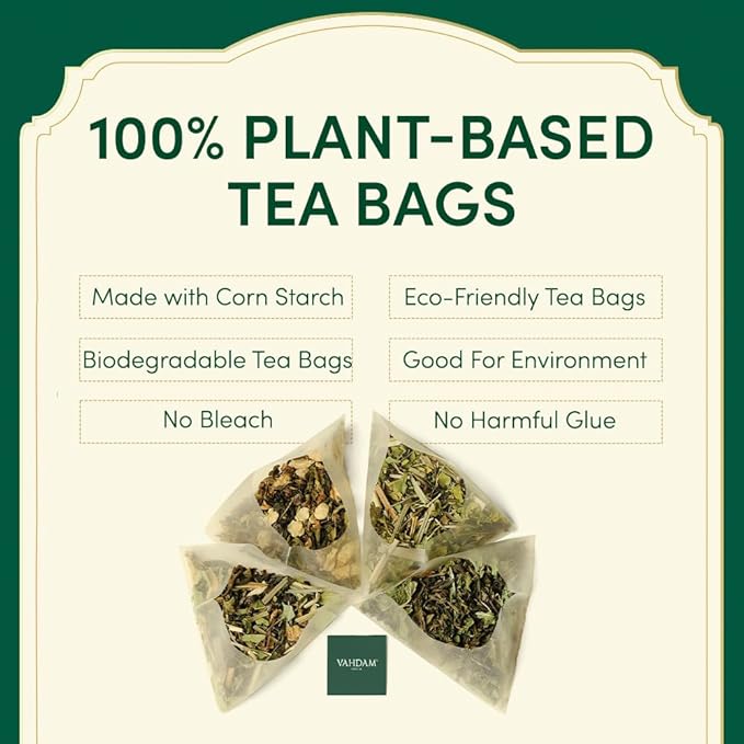 VAHDAM, Assorted Black Tea Bags Sampler (5 Flavors, 20 Ecofriendly Pyramid Tea bags) I Christmas 2025 Gift Ideas for Women & Men | Assam and Darjeeling Teas | Gluten Free & Non GMO