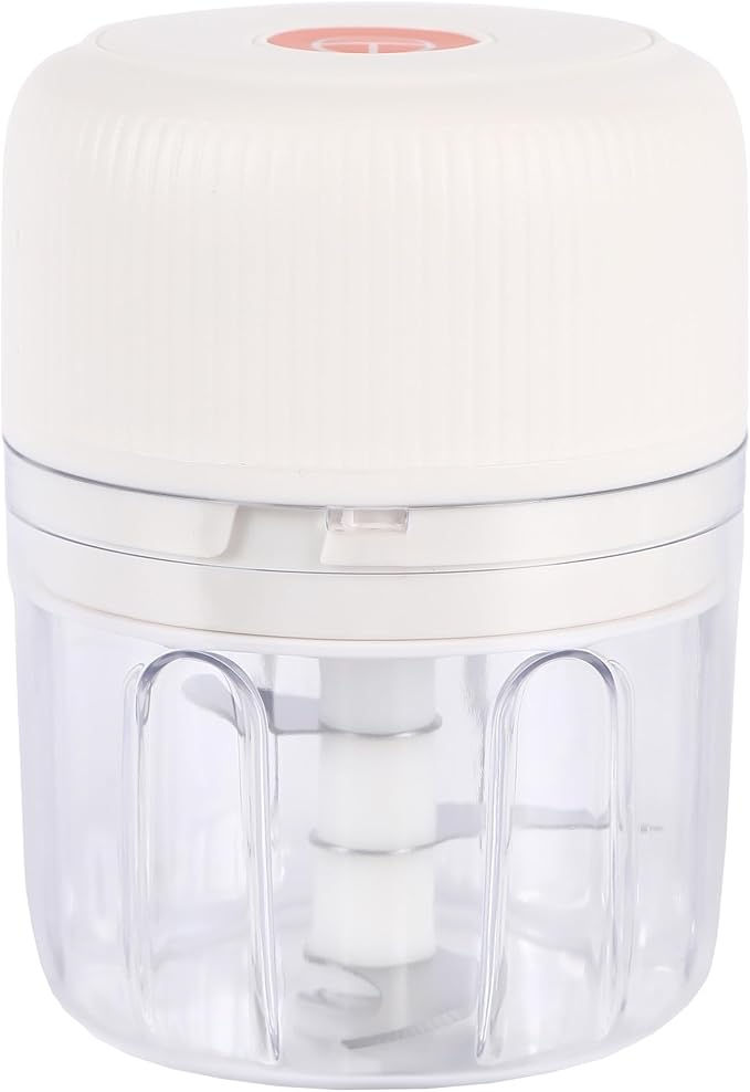 ELECTRIC GARLIC MINCE, 250ML Food Chopper USB, Mini Vegetable Chopper, Garlic Mincer, Onion Chopper, Portable Small Food Processor (white)