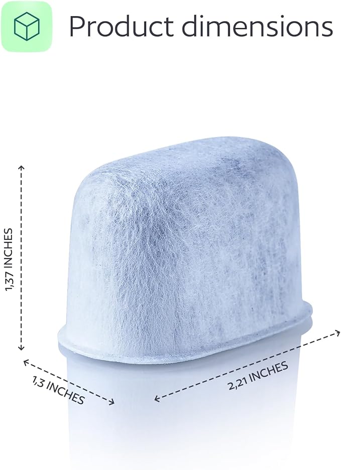 Keurig Filter Replacement - 6 Water Filters for Keurig K-Mini, K-Supreme, K-Slim, K-Express, K-Classic, K-Duo, K-Duo Hot & Iced, K-Elite, K-Select, K-Cafe, K-Compact, 2.0 and 1.0 Brewers