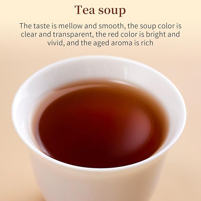 XIXICHA Pu 'er Tea Puerh Ripe Tea Loose Leaf Authentic Chinese tea Black TeaNo additives All-natural 140g/4.94oz （20 bags）普洱熟茶袋泡 独立包装茶叶