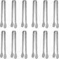 Serving Tongs Kitchen Tongs,Buffet Tongs, Stainless Steel Food Tong Serving Tong,small tongs12 Pack (5 Inch(12 pack))