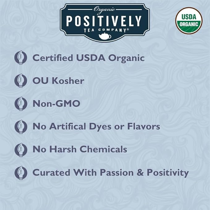 Organic Positively Tea Company, White Peony White Tea, Loose Leaf, 16 Ounce